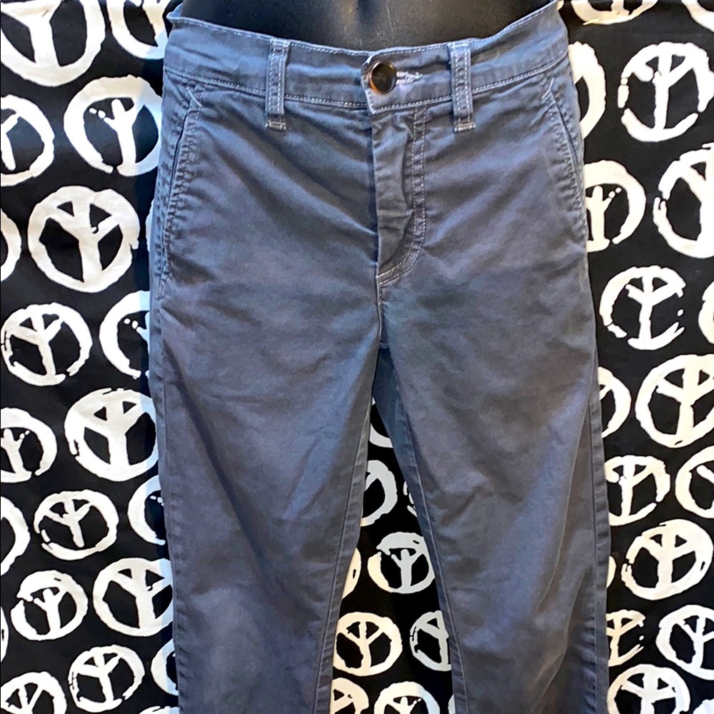 CRIPPEN GREY ANKLE/CROP CHINO PANTS SZ 26